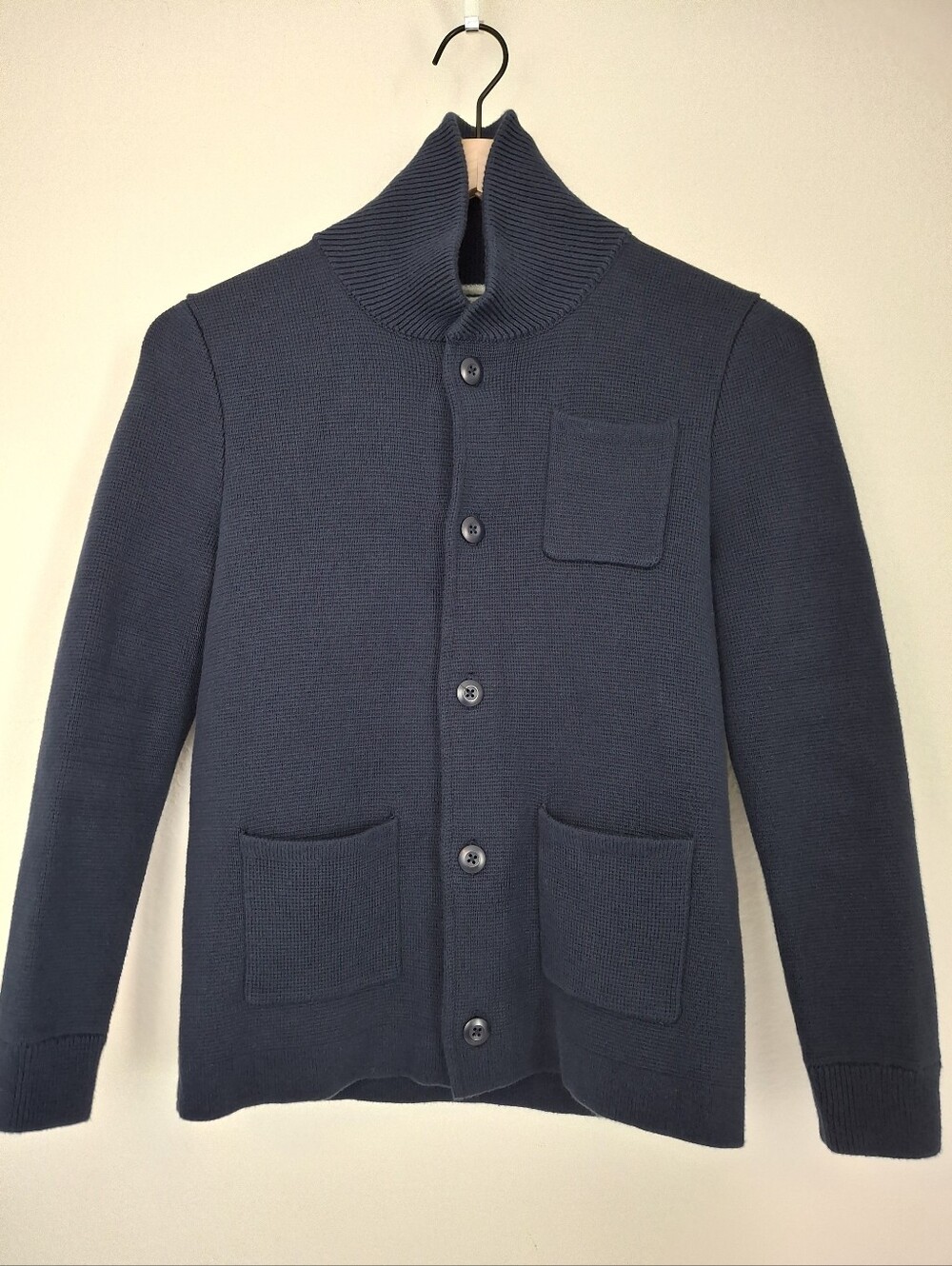 J. Crew Crewcuts Boys Navy Cotton Sweater Blazer Size 10 - 12